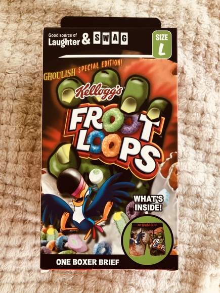 Kellogg‘s Fruit Loops Boxer Brief Shorts Men‘s L NEW - Picture 2 of 5